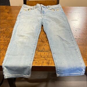 LC Lauren Conrad Light Blue Super High Rise Jeans - Slim Straight.